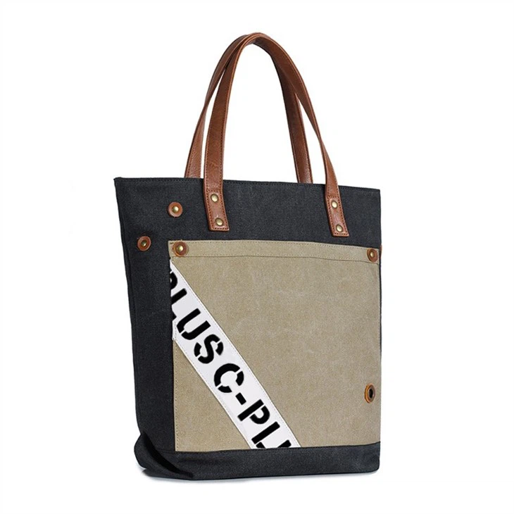 unique canvas tote bags-front